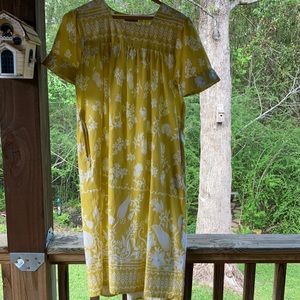 CW Classics yellow lounge house dress